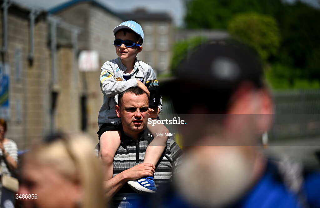 14 June 2026; Cavan supporters arrive before the GAA Football All-Ireland Senior Championship Round 2B match between Cavan and Dublin at Kingspan Breffni in Cavan. Photo by Tyler Miller/Sportsfile