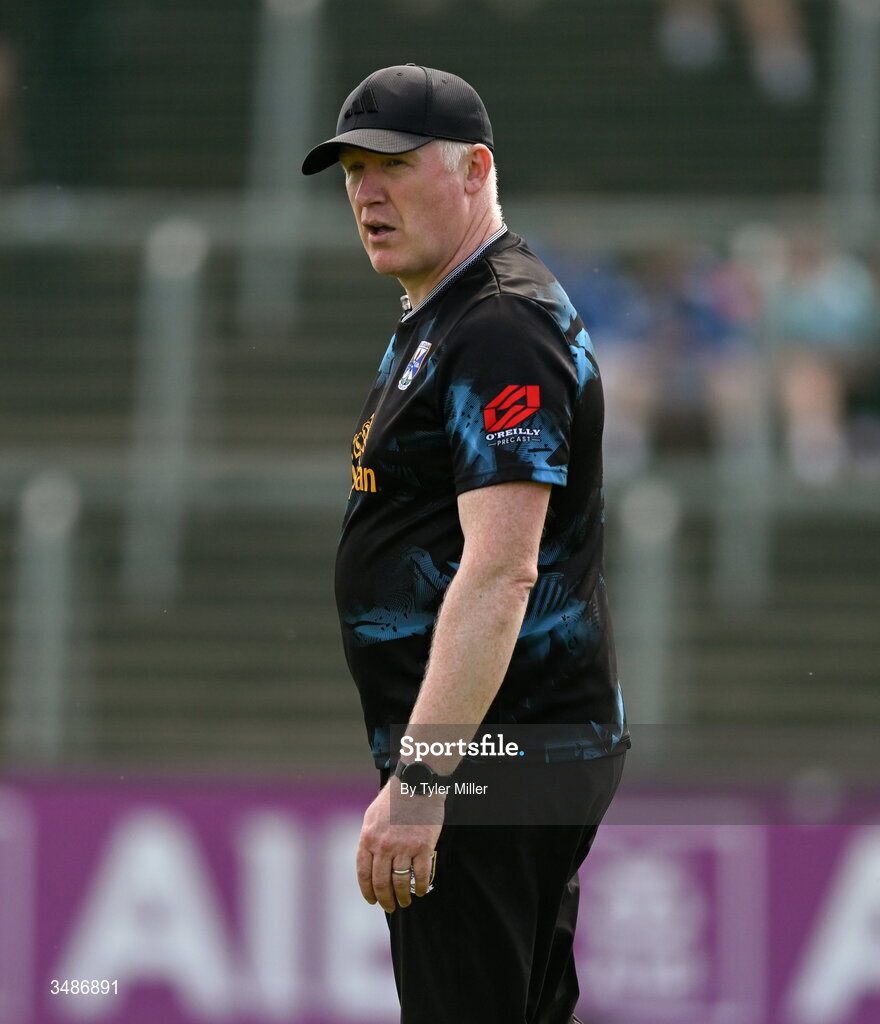 14 June 2026; Cavan manager Dermot McCabe before the GAA Football All-Ireland Senior Championship Round 2B match between Cavan and Dublin at Kingspan Breffni in Cavan. Photo by Tyler Miller/Sportsfile