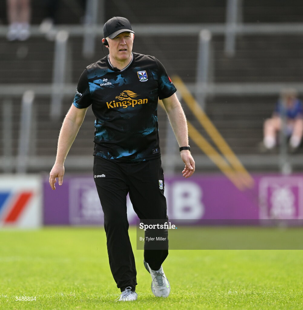 14 June 2026; Cavan manager Dermot McCabe before the GAA Football All-Ireland Senior Championship Round 2B match between Cavan and Dublin at Kingspan Breffni in Cavan. Photo by Tyler Miller/Sportsfile