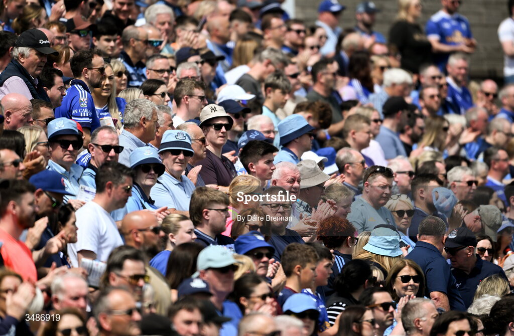 14 June 2026; Supporters ahead of the GAA Football All-Ireland Senior Championship Round 2B match between Cavan and Dublin at Kingspan Breffni in Cavan. Photo by Daire Brennan/Sportsfile