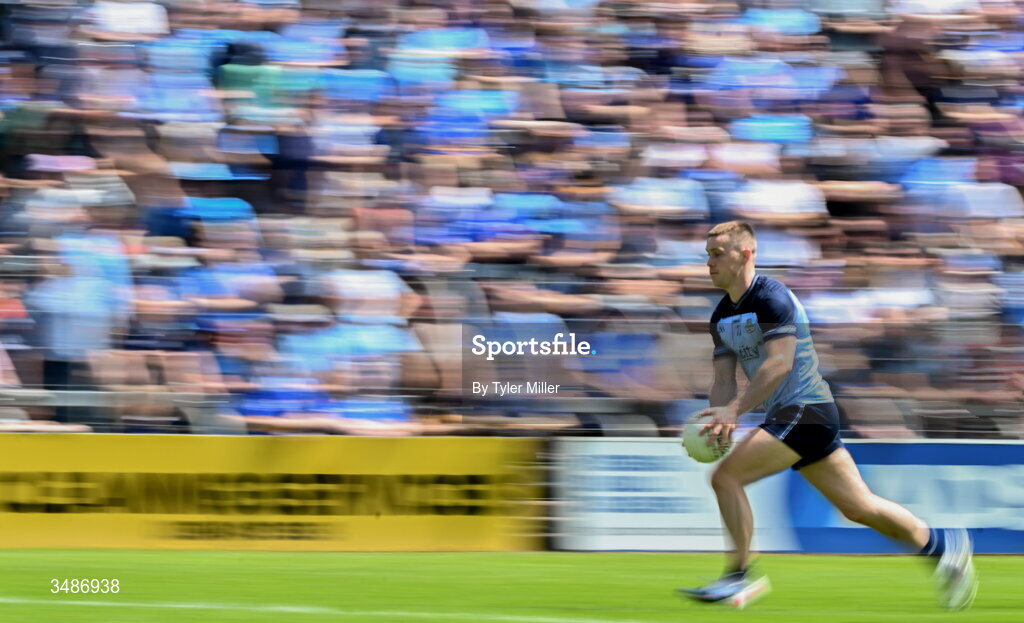 14 June 2026; (EDITORS NOTE: Image created in camera) Con O'Callaghan of Dublin during the GAA Football All-Ireland Senior Championship Round 2B match between Cavan and Dublin at Kingspan Breffni in Cavan. Photo by Tyler Miller/Sportsfile