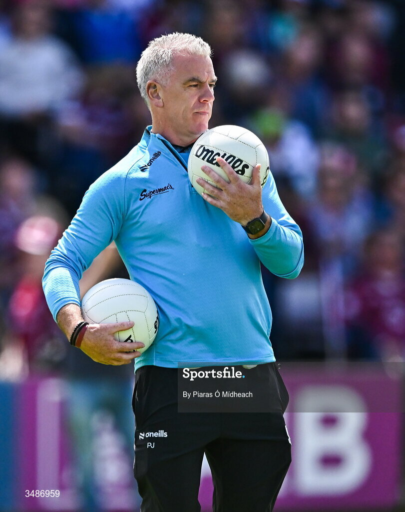 14 June 2026; Galway manager Pádraic Joyce before the GAA Football All-Ireland Senior Championship Round 2A match between Galway and Westmeath at Pearse Stadium in Salthill, Galway. Photo by Piaras Ó Mídheach/Sportsfile