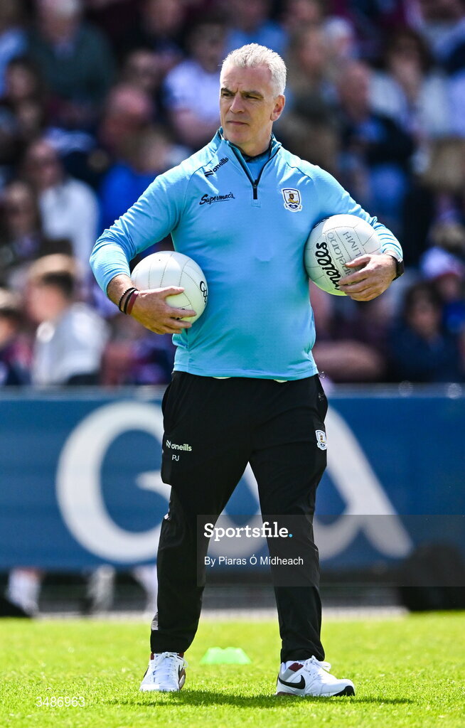 14 June 2026; Galway manager Pádraic Joyce before the GAA Football All-Ireland Senior Championship Round 2A match between Galway and Westmeath at Pearse Stadium in Salthill, Galway. Photo by Piaras Ó Mídheach/Sportsfile