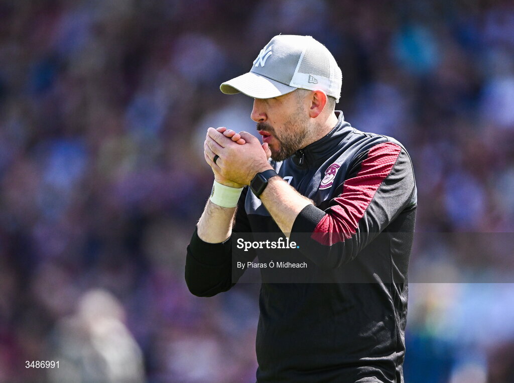 14 June 2026; Westmeath manager Mark McHugh before the GAA Football All-Ireland Senior Championship Round 2A match between Galway and Westmeath at Pearse Stadium in Salthill, Galway. Photo by Piaras Ó Mídheach/Sportsfile