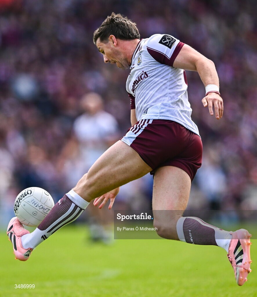 14 June 2026; Shane Walsh of Galway during the GAA Football All-Ireland Senior Championship Round 2A match between Galway and Westmeath at Pearse Stadium in Salthill, Galway. Photo by Piaras Ó Mídheach/Sportsfile