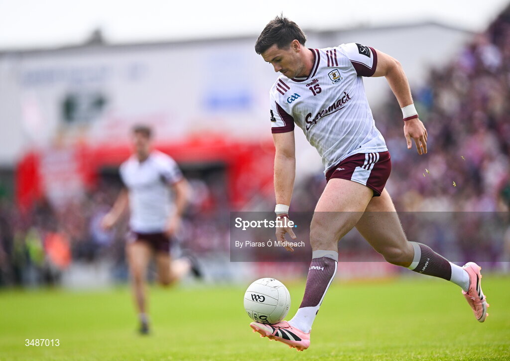 14 June 2026; Shane Walsh of Galway during the GAA Football All-Ireland Senior Championship Round 2A match between Galway and Westmeath at Pearse Stadium in Salthill, Galway. Photo by Piaras Ó Mídheach/Sportsfile