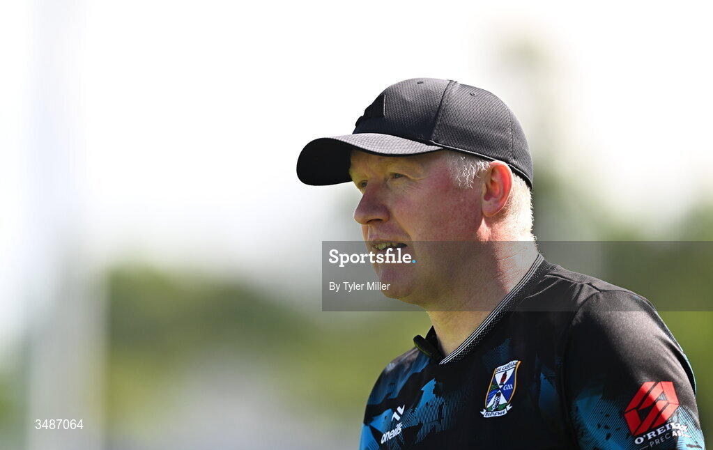 14 June 2026; Cavan manager Dermot McCabe during the GAA Football All-Ireland Senior Championship Round 2B match between Cavan and Dublin at Kingspan Breffni in Cavan. Photo by Tyler Miller/Sportsfile