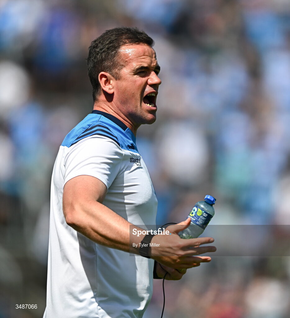 14 June 2026; Dublin manager Ger Brennan during the GAA Football All-Ireland Senior Championship Round 2B match between Cavan and Dublin at Kingspan Breffni in Cavan. Photo by Tyler Miller/Sportsfile