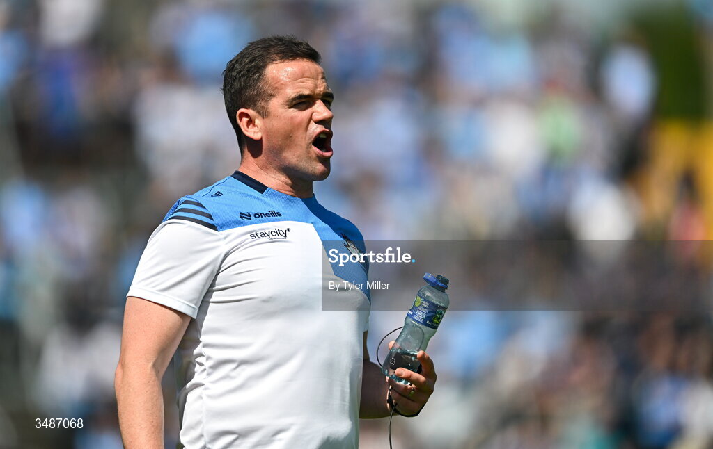 14 June 2026; Dublin manager Ger Brennan during the GAA Football All-Ireland Senior Championship Round 2B match between Cavan and Dublin at Kingspan Breffni in Cavan. Photo by Tyler Miller/Sportsfile