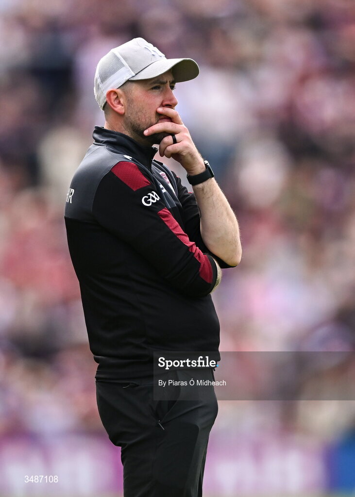 14 June 2026; Westmeath manager Mark McHugh during the GAA Football All-Ireland Senior Championship Round 2A match between Galway and Westmeath at Pearse Stadium in Salthill, Galway. Photo by Piaras Ó Mídheach/Sportsfile