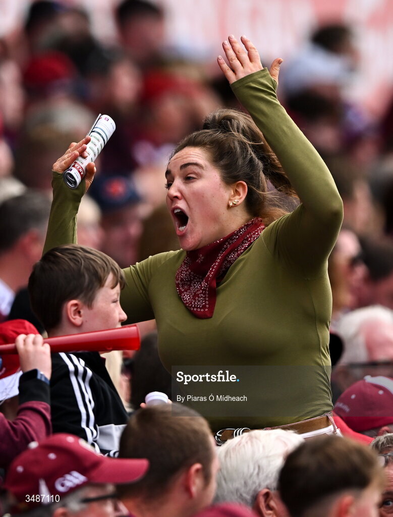 14 June 2026; A Westmeath supporter during the GAA Football All-Ireland Senior Championship Round 2A match between Galway and Westmeath at Pearse Stadium in Salthill, Galway. Photo by Piaras Ó Mídheach/Sportsfile