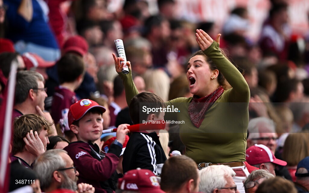 14 June 2026; A Westmeath supporter during the GAA Football All-Ireland Senior Championship Round 2A match between Galway and Westmeath at Pearse Stadium in Salthill, Galway. Photo by Piaras Ó Mídheach/Sportsfile