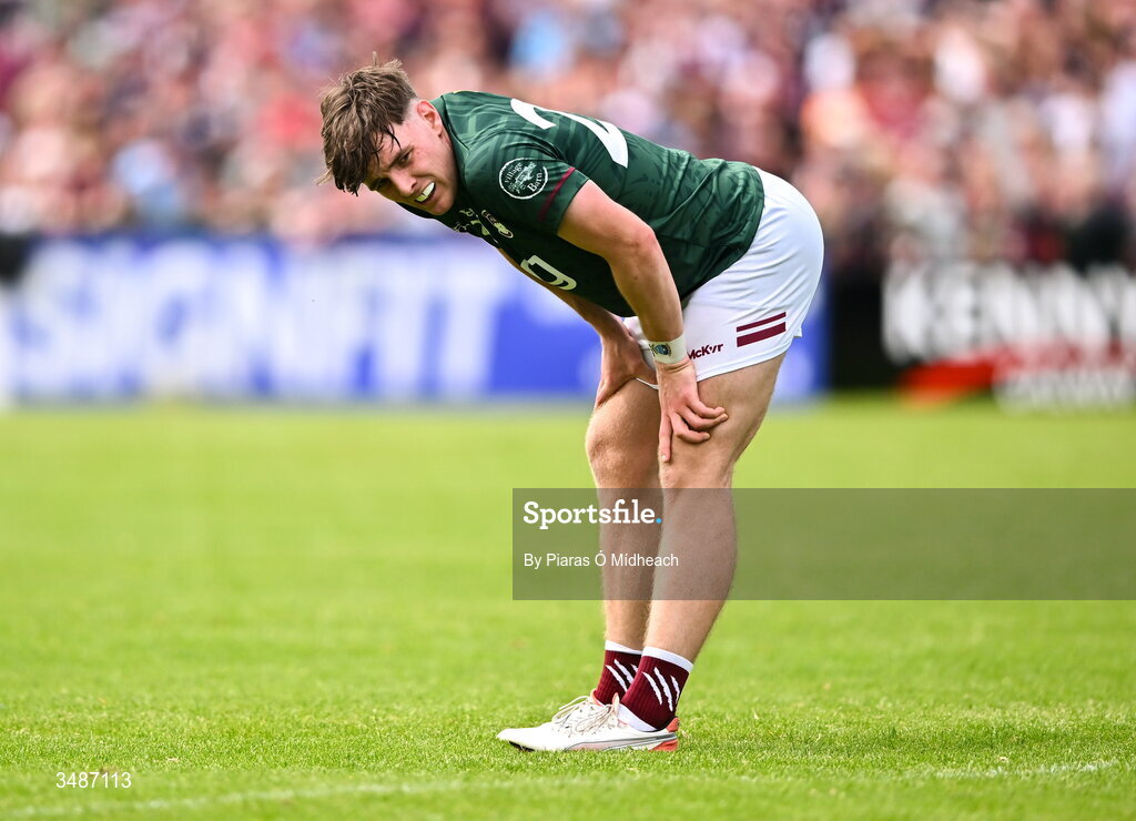 14 June 2026; Shane Ormsby of Westmeath after his side's defeat in the GAA Football All-Ireland Senior Championship Round 2A match between Galway and Westmeath at Pearse Stadium in Salthill, Galway. Photo by Piaras Ó Mídheach/Sportsfile