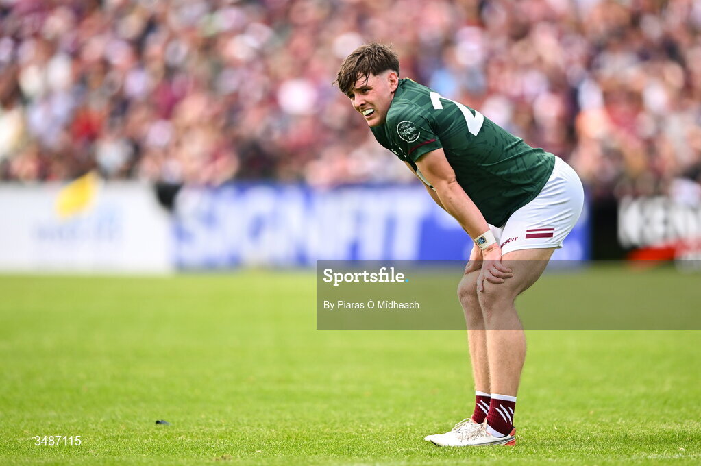 14 June 2026; Shane Ormsby of Westmeath after his side's defeat in the GAA Football All-Ireland Senior Championship Round 2A match between Galway and Westmeath at Pearse Stadium in Salthill, Galway. Photo by Piaras Ó Mídheach/Sportsfile