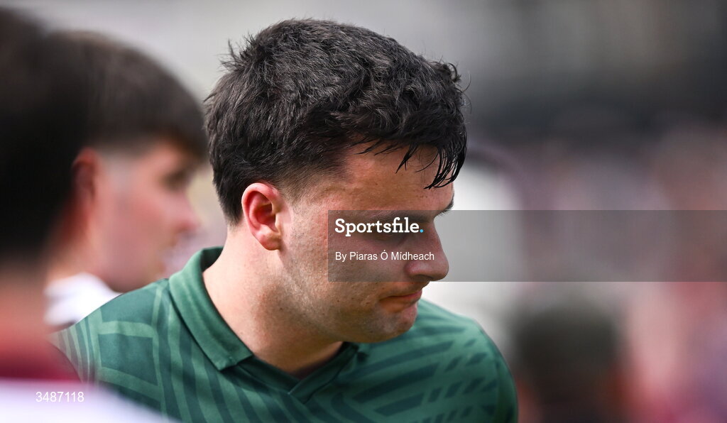 14 June 2026; Kevin O'Sullivan of Westmeath after his side's defeat in the GAA Football All-Ireland Senior Championship Round 2A match between Galway and Westmeath at Pearse Stadium in Salthill, Galway. Photo by Piaras Ó Mídheach/Sportsfile