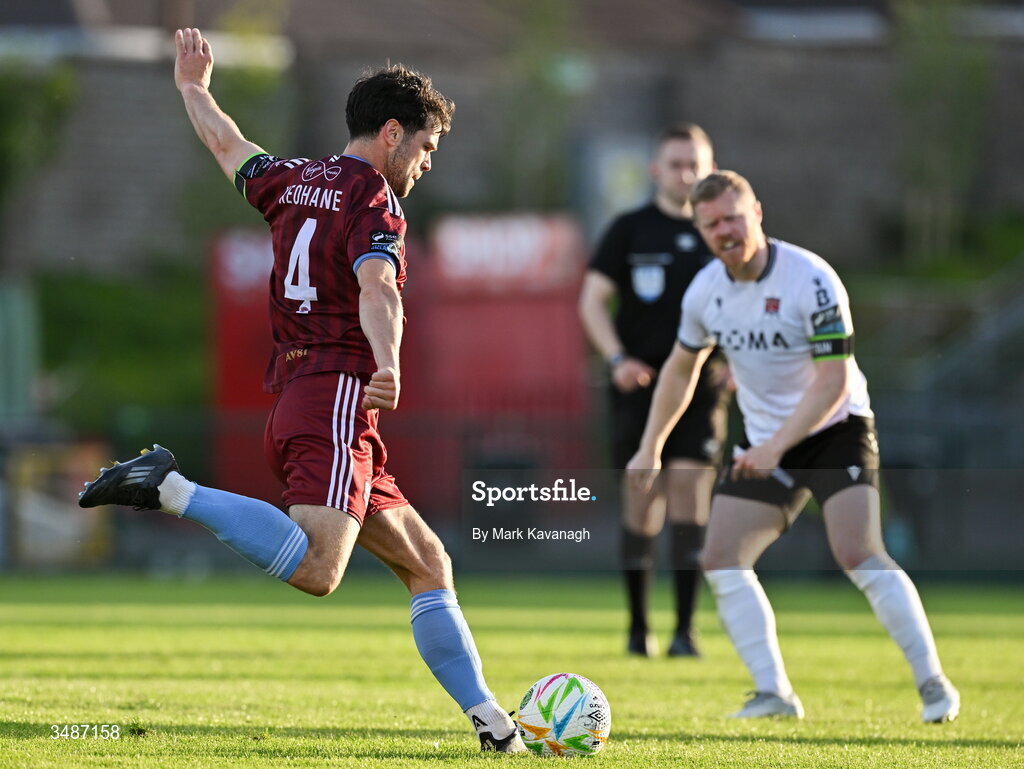 12 June 2026; Jimmy Keohane of Galway United in action during the SSE Airtricity Men’s Premier Division match between Galway United and Dundalk at Turner's Cross Stadium in Cork. Photo by Mark Kavanagh/Sportsfile