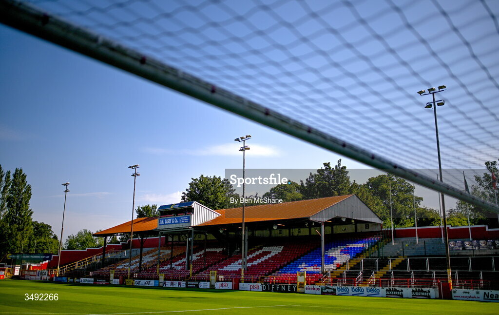 22 June 2026; A general view of Tolka Park before the SSE Airtricity Men’s Premier Division match between Shelbourne and Bohemians at Tolka Park in Dublin. Photo by Ben McShane/Sportsfile