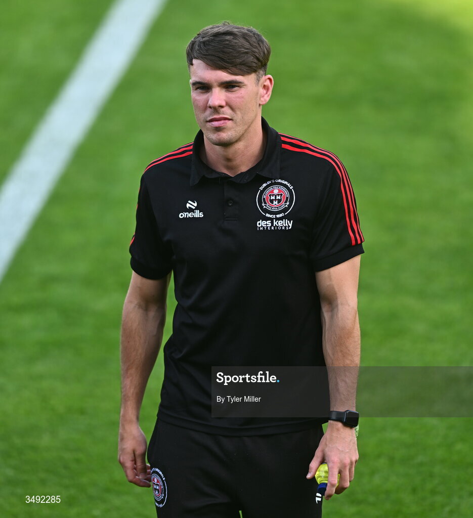22 June 2026; Dayle Rooney of Bohemians before the SSE Airtricity Men’s Premier Division match between Shelbourne and Bohemians at Tolka Park in Dublin. Photo by Tyler Miller/Sportsfile