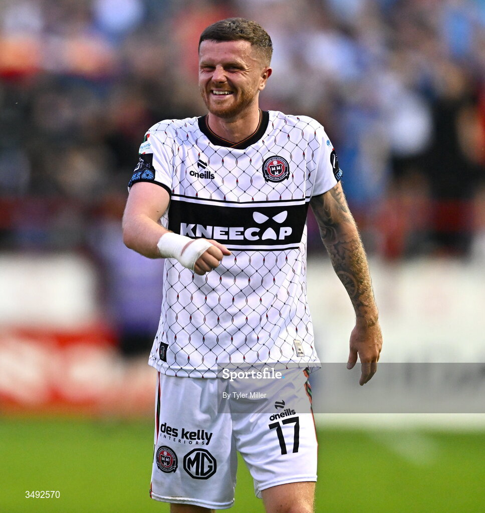 22 June 2026; Adam McDonnell of Bohemians after the SSE Airtricity Men’s Premier Division match between Shelbourne and Bohemians at Tolka Park in Dublin. Photo by Tyler Miller/Sportsfile