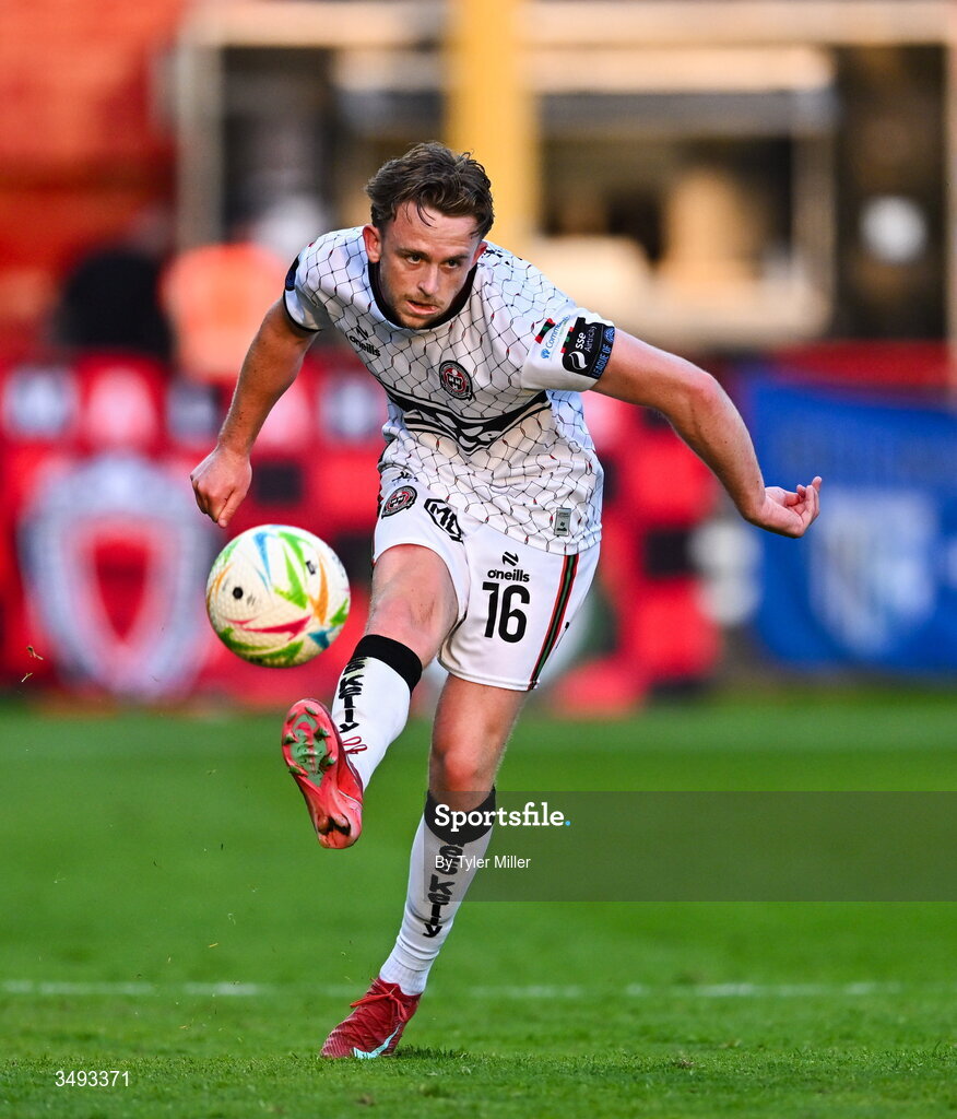 22 June 2026; Darragh Power of Bohemians during the SSE Airtricity Men’s Premier Division match between Shelbourne and Bohemians at Tolka Park in Dublin. Photo by Tyler Miller/Sportsfile