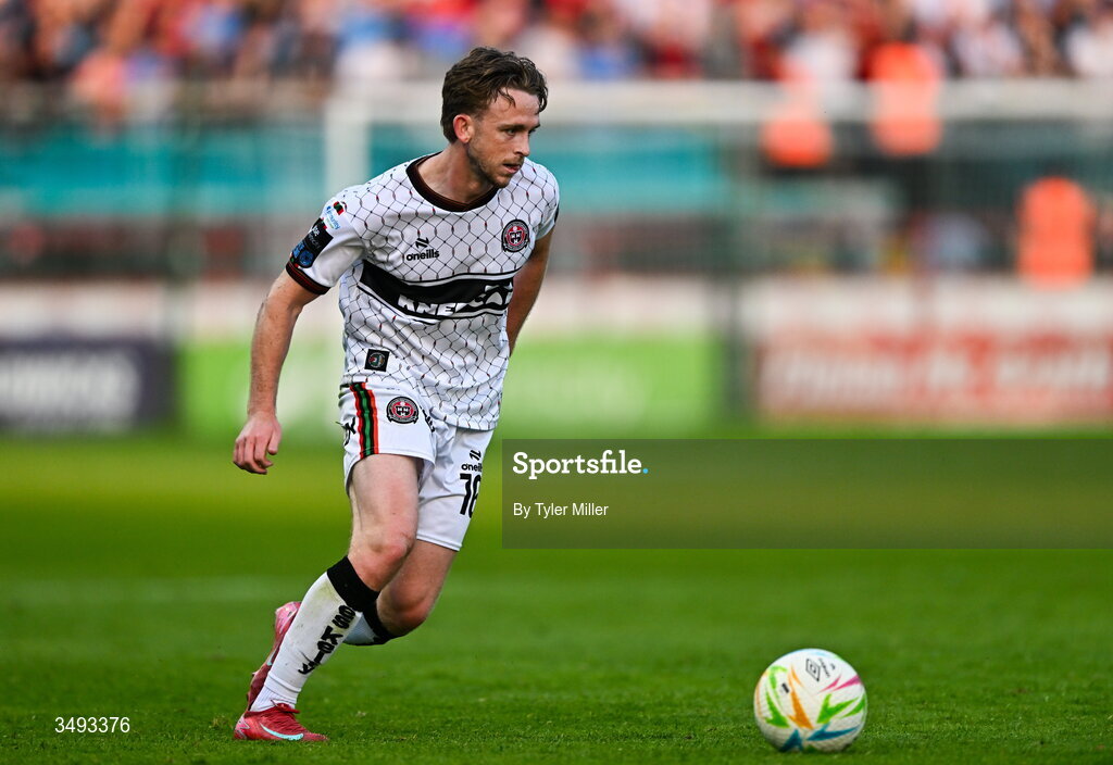 22 June 2026; Darragh Power of Bohemians during the SSE Airtricity Men’s Premier Division match between Shelbourne and Bohemians at Tolka Park in Dublin. Photo by Tyler Miller/Sportsfile