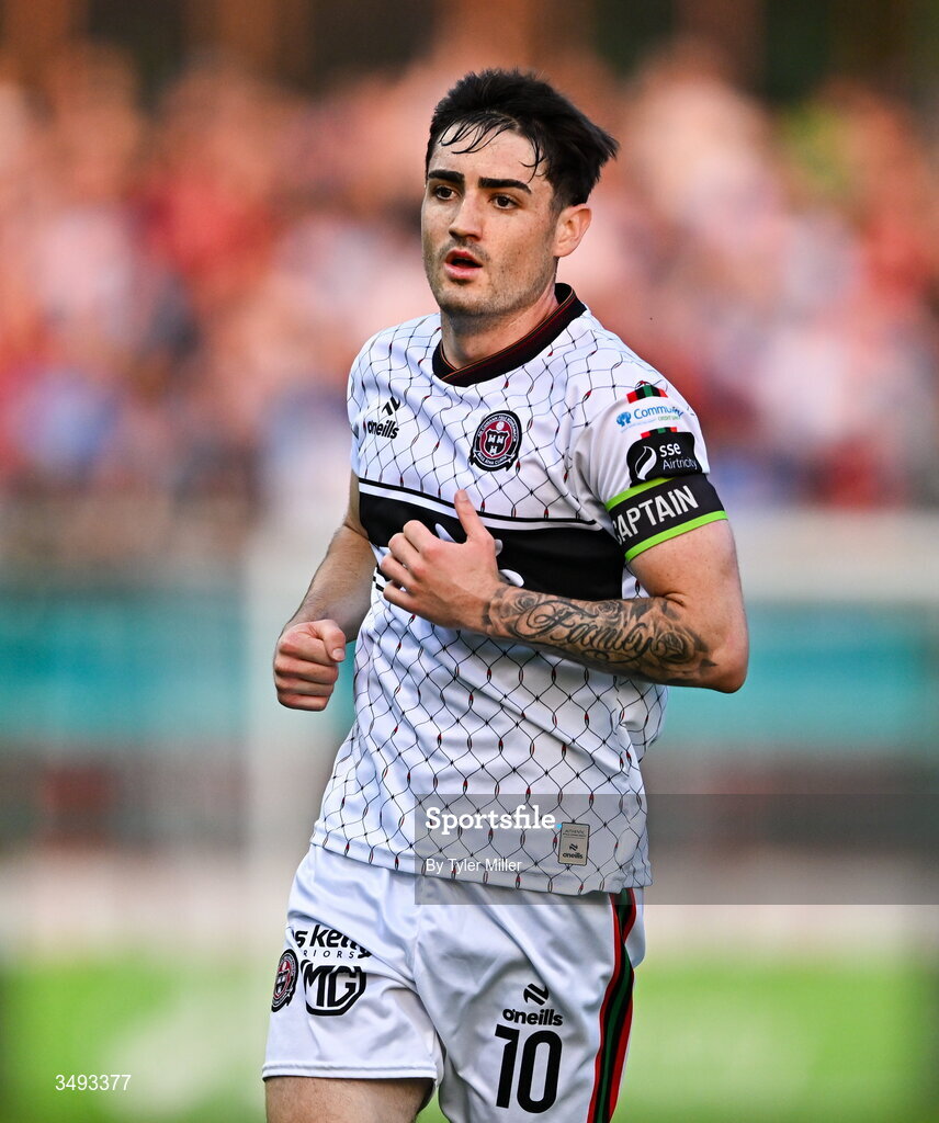 22 June 2026; Dawson Devoy of Bohemians during the SSE Airtricity Men’s Premier Division match between Shelbourne and Bohemians at Tolka Park in Dublin. Photo by Tyler Miller/Sportsfile