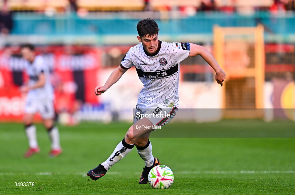 22 June 2026; Colm Whelan of Bohemians during the SSE Airtricity Men’s Premier Division match between Shelbourne and Bohemians at Tolka Park in Dublin. Photo by Tyler Miller/Sportsfile