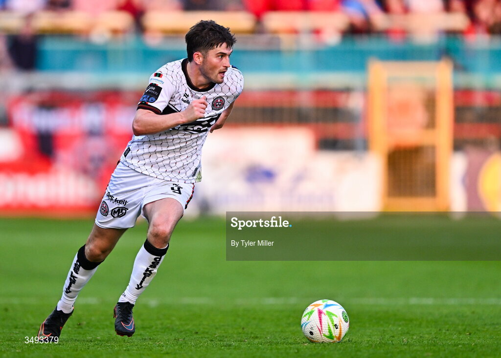 22 June 2026; Colm Whelan of Bohemians during the SSE Airtricity Men’s Premier Division match between Shelbourne and Bohemians at Tolka Park in Dublin. Photo by Tyler Miller/Sportsfile