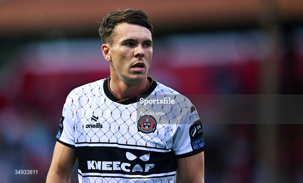 22 June 2026; Dayle Rooney of Bohemians during the SSE Airtricity Men’s Premier Division match between Shelbourne and Bohemians at Tolka Park in Dublin. Photo by Tyler Miller/Sportsfile