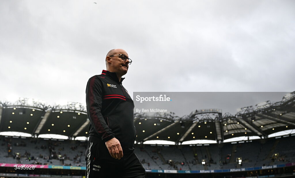 27 June 2026; Tyrone manager Malachy O'Rourke reacts after the GAA Football All-Ireland Senior Championship quarter-final match between Kerry and Tyrone at Croke Park in Dublin. Photo by Ben McShane/Sportsfile