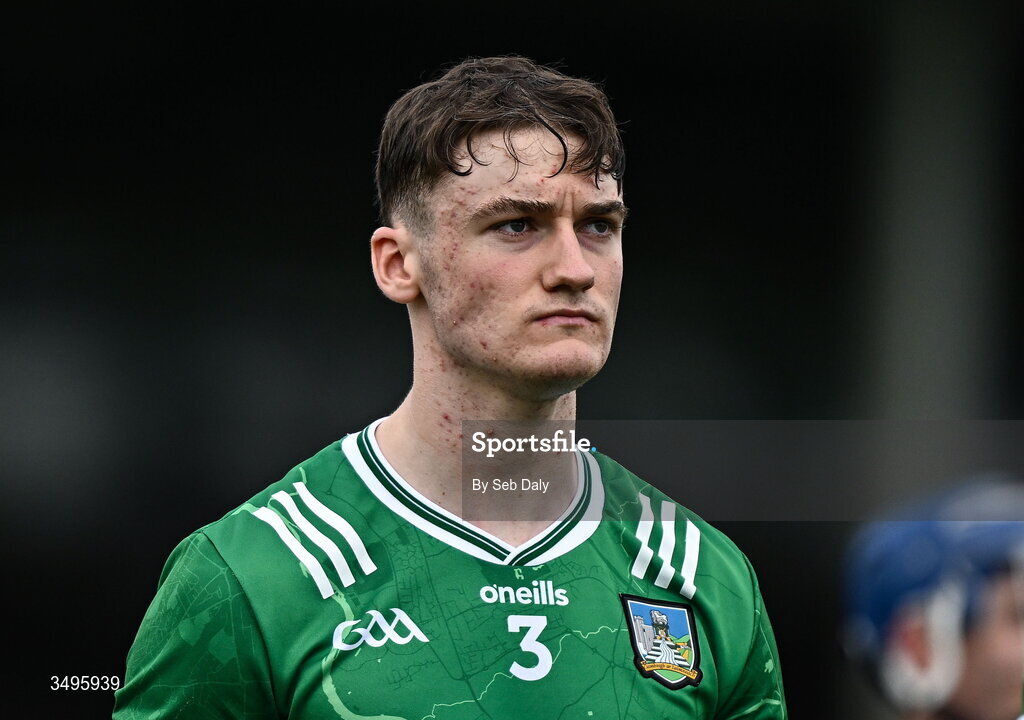 27 June 2026; Limerick's William Ryan before the Electric Ireland All-Ireland Minor Hurling Championship final match between Limerick and Tipperary at TUS Gaelic Grounds in Limerick. Photo by Seb Daly/Sportsfile