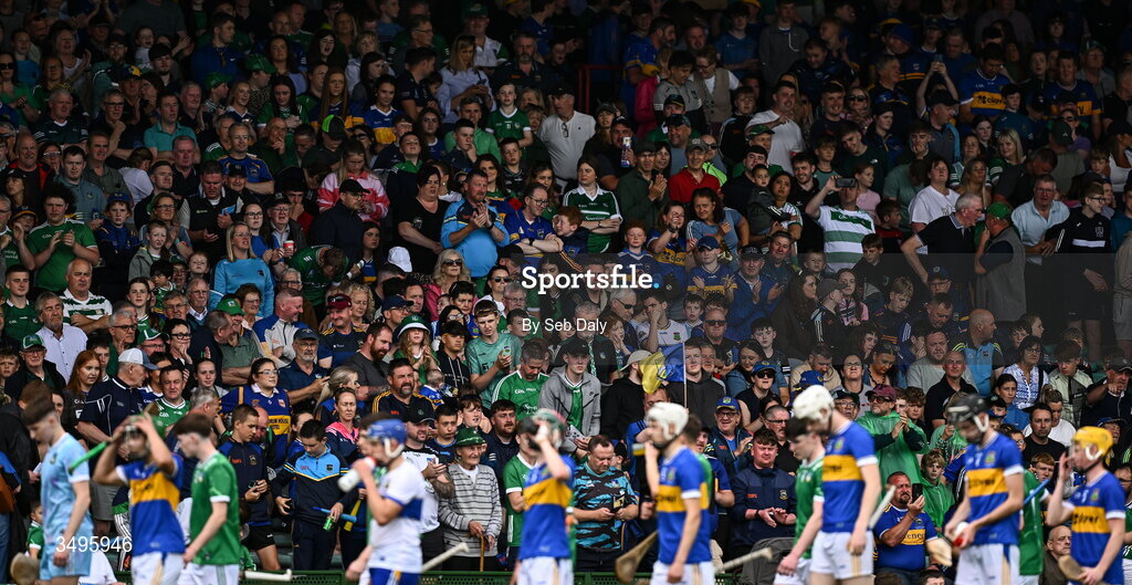 27 June 2026; \during the Electric Ireland All-Ireland Minor Hurling Championship final match between Limerick and Tipperary at TUS Gaelic Grounds in Limerick. Photo by Seb Daly/Sportsfile