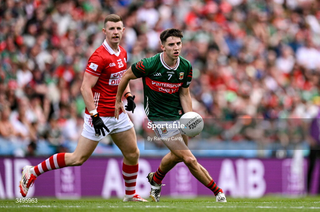 27 June 2026; Enda Hession of Mayo during the GAA Football All-Ireland Senior Championship quarter-final match between Cork and Mayo at Croke Park in Dublin. Photo by Ramsey Cardy/Sportsfile