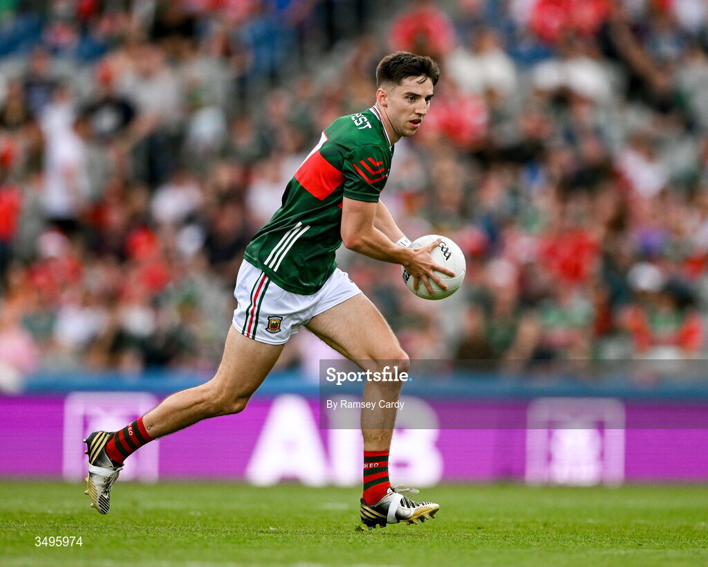 27 June 2026; Enda Hession of Mayo during the GAA Football All-Ireland Senior Championship quarter-final match between Cork and Mayo at Croke Park in Dublin. Photo by Ramsey Cardy/Sportsfile