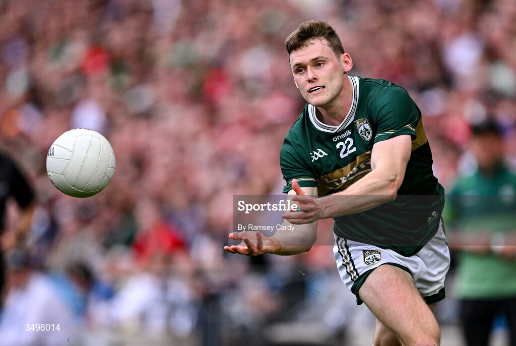 27 June 2026; Gavin White of Kerry during the GAA Football All-Ireland Senior Championship quarter-final match between Kerry and Tyrone at Croke Park in Dublin. Photo by Ramsey Cardy/Sportsfile
