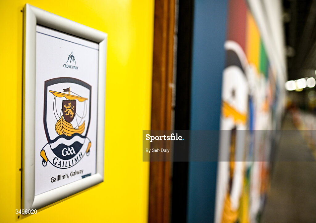 28 June 2026; A view of the Galway dressing room before the GAA Football All-Ireland Senior Championship quarter-final match between Dublin and Galway at Croke Park in Dublin. Photo by Seb Daly/Sportsfile