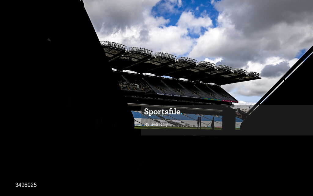 28 June 2026; A general view inside the stadium before the GAA Football All-Ireland Senior Championship quarter-final match between Louth and Monaghan at Croke Park in Dublin. Photo by Seb Daly/Sportsfile