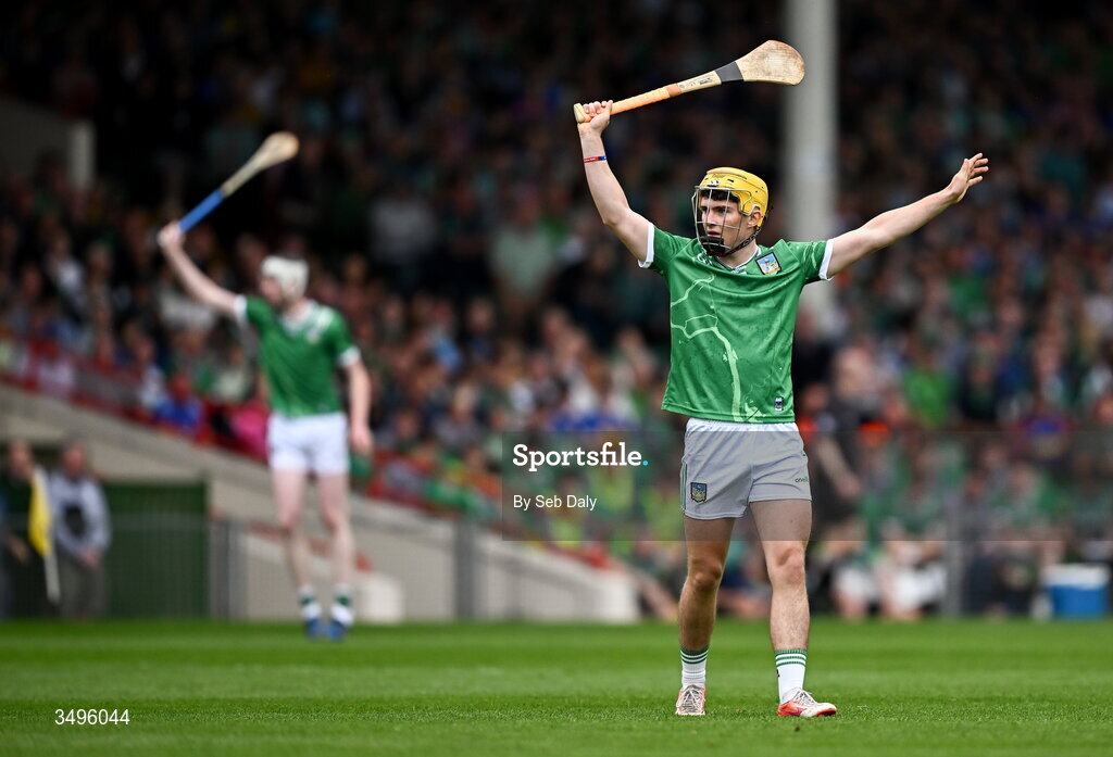 27 June 2026; Rian Horgan of Limerick during the Electric Ireland All-Ireland Minor Hurling Championship final match between Limerick and Tipperary at TUS Gaelic Grounds in Limerick. Photo by Seb Daly/Sportsfile