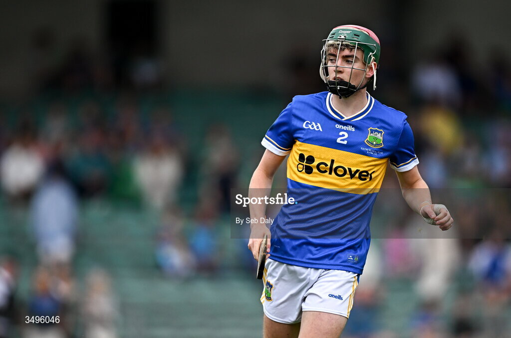 27 June 2026; Colm Ryan of Tipperary during the Electric Ireland All-Ireland Minor Hurling Championship final match between Limerick and Tipperary at TUS Gaelic Grounds in Limerick. Photo by Seb Daly/Sportsfile