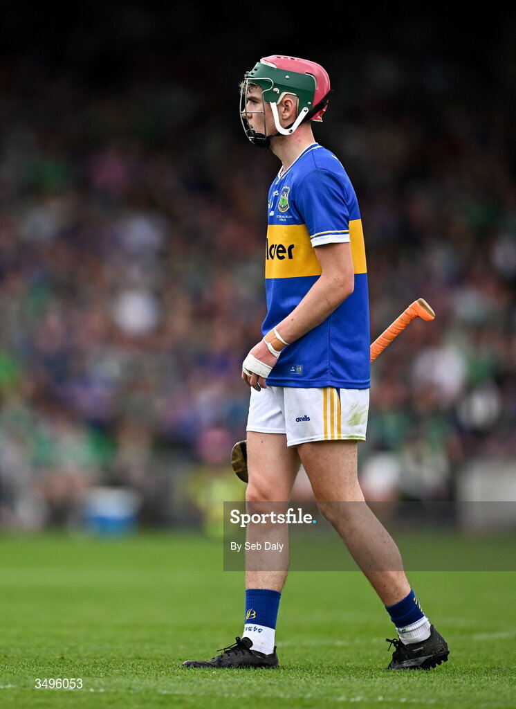 27 June 2026; Colm Ryan of Tipperary during the Electric Ireland All-Ireland Minor Hurling Championship final match between Limerick and Tipperary at TUS Gaelic Grounds in Limerick. Photo by Seb Daly/Sportsfile