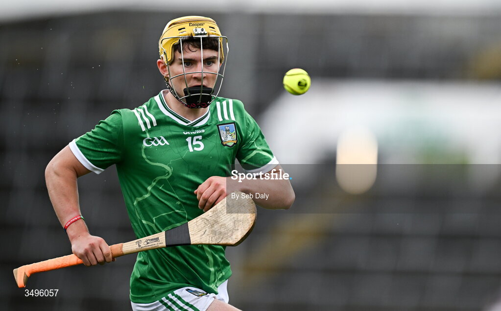 27 June 2026; Rian Horgan of Limerick during the Electric Ireland All-Ireland Minor Hurling Championship final match between Limerick and Tipperary at TUS Gaelic Grounds in Limerick. Photo by Seb Daly/Sportsfile