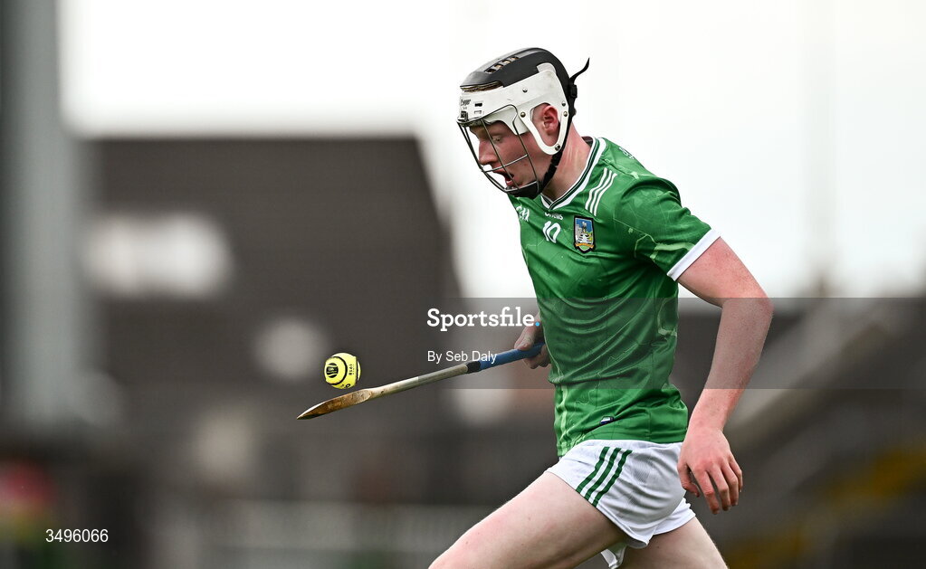 27 June 2026; Diarmuid Crowe of Limerick during the Electric Ireland All-Ireland Minor Hurling Championship final match between Limerick and Tipperary at TUS Gaelic Grounds in Limerick. Photo by Seb Daly/Sportsfile