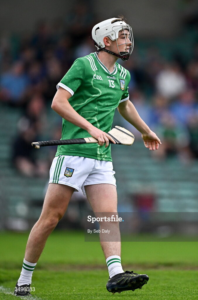 27 June 2026; Eamon O'Sullivan of Limerick during the Electric Ireland All-Ireland Minor Hurling Championship final match between Limerick and Tipperary at TUS Gaelic Grounds in Limerick. Photo by Seb Daly/Sportsfile