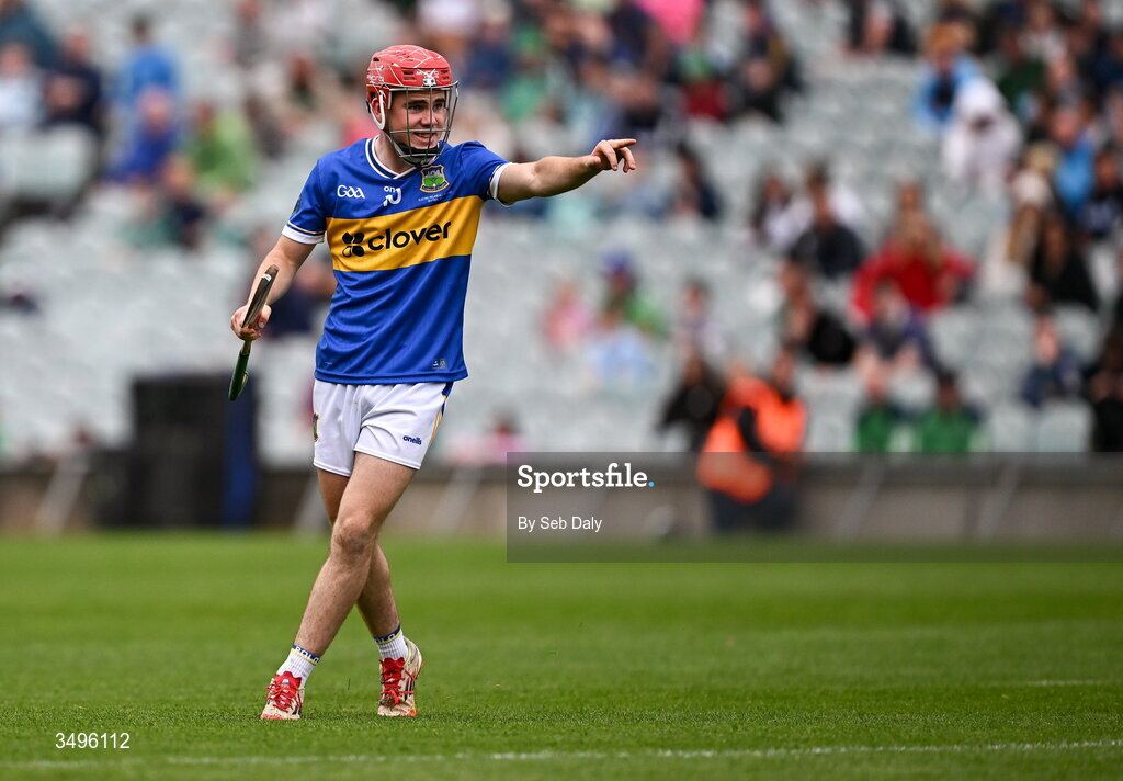 27 June 2026; Conor Kennedy of Tipperary during the Electric Ireland All-Ireland Minor Hurling Championship final match between Limerick and Tipperary at TUS Gaelic Grounds in Limerick. Photo by Seb Daly/Sportsfile