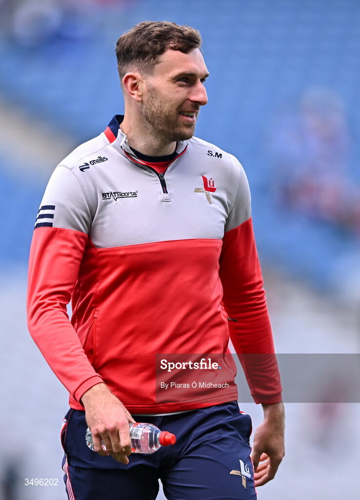 28 June 2026; Sam Mulroy of Louth walks the pitch before during the GAA Football All-Ireland Senior Championship quarter-final match between Louth and Monaghan at Croke Park in Dublin. Photo by Piaras Ó Mídheach/Sportsfile