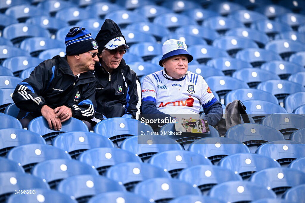 28 June 2026; Monaghan supporters before the GAA Football All-Ireland Senior Championship quarter-final match between Louth and Monaghan at Croke Park in Dublin. Photo by Piaras Ó Mídheach/Sportsfile