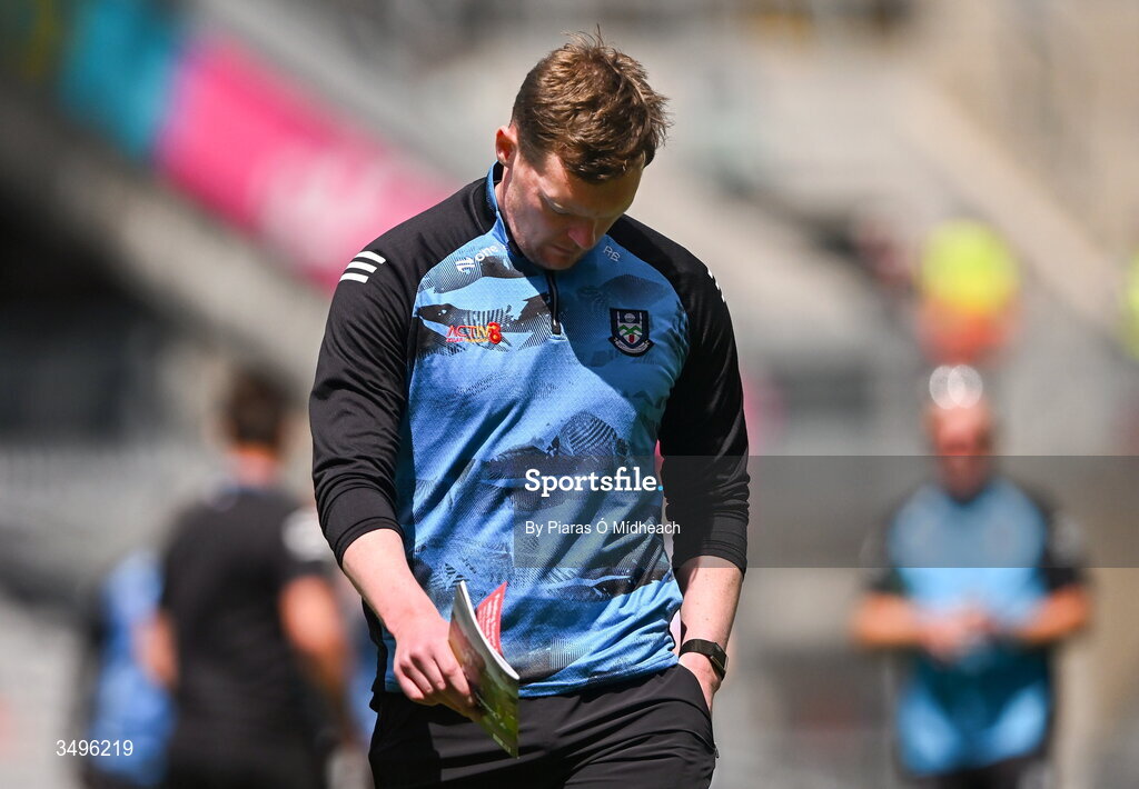28 June 2026; Monaghan goalkeeper Rory Beggan walks the pitch before the GAA Football All-Ireland Senior Championship quarter-final match between Louth and Monaghan at Croke Park in Dublin. Photo by Piaras Ó Mídheach/Sportsfile