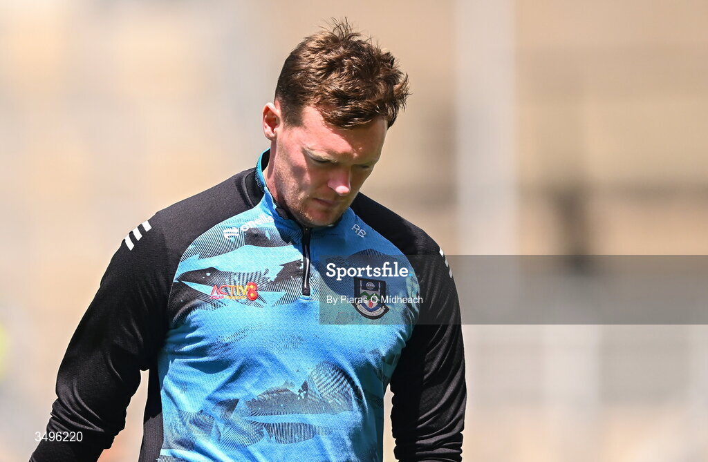 28 June 2026; Monaghan goalkeeper Rory Beggan walks the pitch before the GAA Football All-Ireland Senior Championship quarter-final match between Louth and Monaghan at Croke Park in Dublin. Photo by Piaras Ó Mídheach/Sportsfile