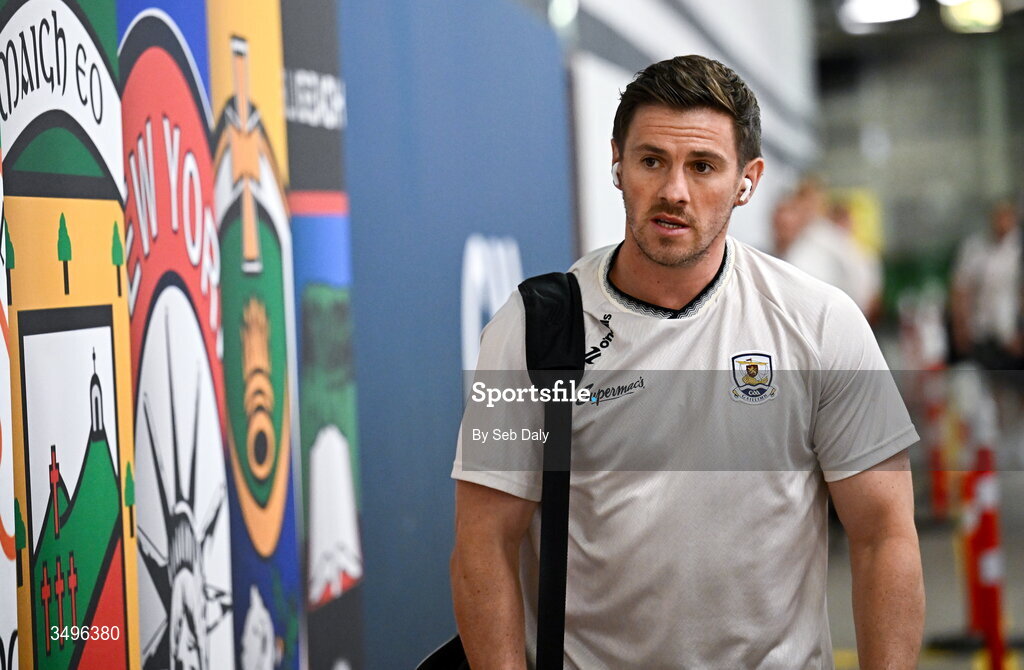 28 June 2026; Shane Walsh of Galway arrives before the GAA Football All-Ireland Senior Championship quarter-final match between Louth and Monaghan at Croke Park in Dublin. Photo by Seb Daly/Sportsfile