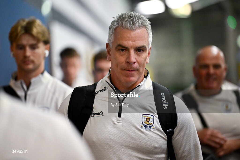 28 June 2026; Galway manager Pádraic Joyce arrives before the GAA Football All-Ireland Senior Championship quarter-final match between Dublin and Galway at Croke Park in Dublin. Photo by Seb Daly/Sportsfile